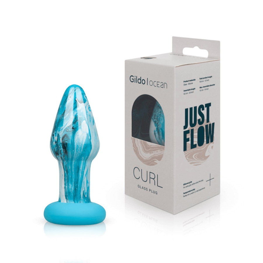 Plug Anal Em Vidro Ocean Curl My Sex Shop