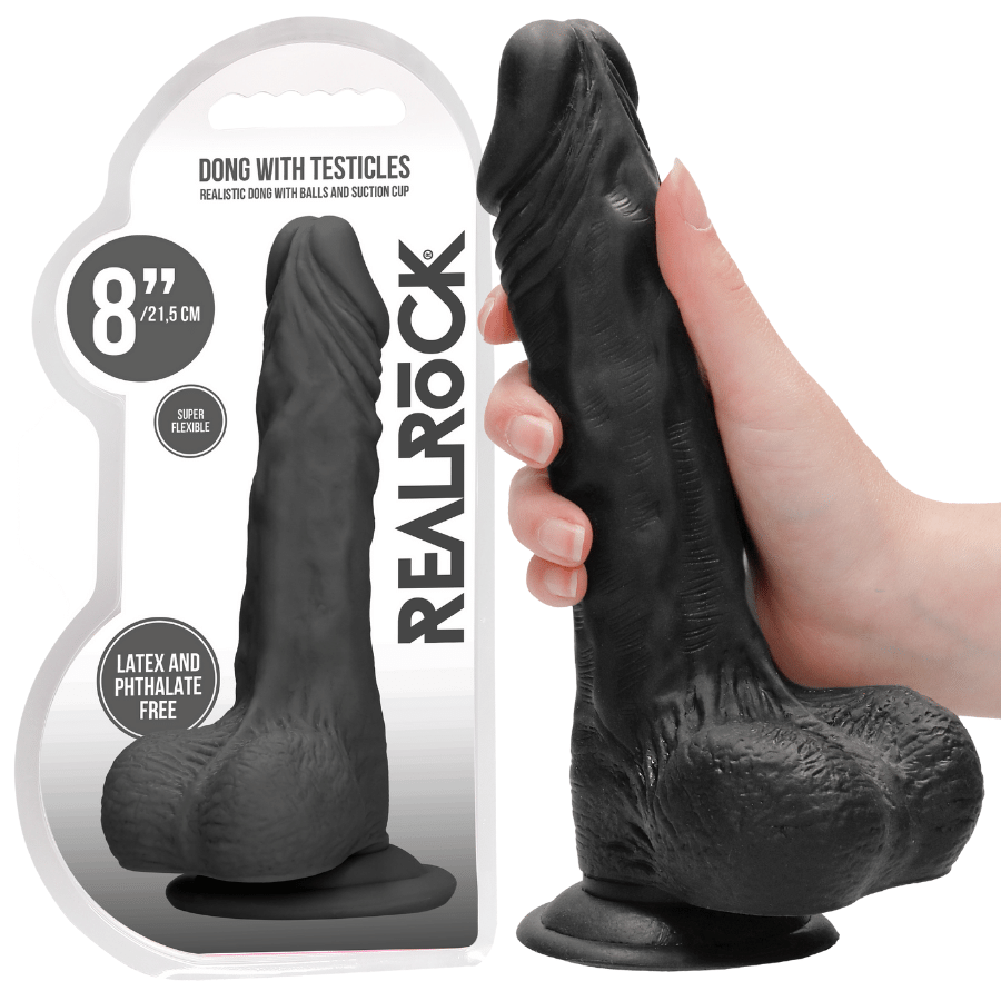 Dildo Realrock Cm Preto My Sex Shop