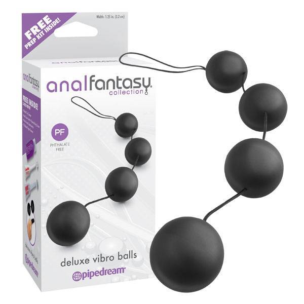 Bolas Anais Deluxe Vibro Anal Fantasy Pretas My Sex Shop