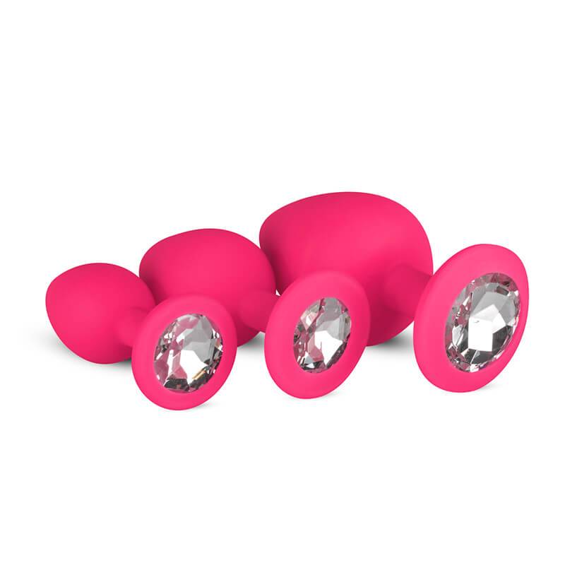 Kit De Plugs Anais Rosa Cristal Easytoys My Sex Shop