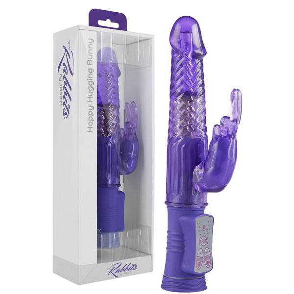 Vibrador Coelhinho Happy Hugging Bunny Roxo My Sex Shop