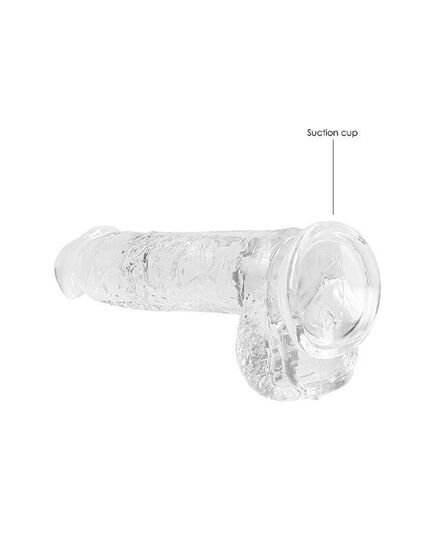 Dildo RealRock Crystal Clear 15 Cm Transparente My Sex Shop