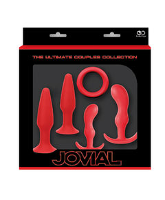 Kit para Treino Anal The Ultimate Jovial Collection Vermelho