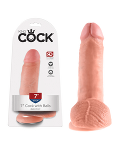 Dildo King Cock 20 cm Pele Clara