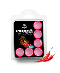 Bolinhas Explosivas Brazilian Balls Triplo Efeito 6 un.
