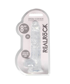 Dildo RealRock Crystal Clear 19 cm Transparente