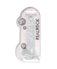 Dildo RealRock Crystal Clear 22 cm Transparente