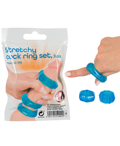 Conjunto de Anéis Stretchy Cock Ring Set You2Toys