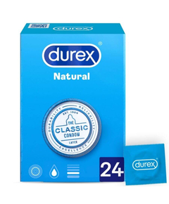 Preservativos Durex Natural Plus 24 un.