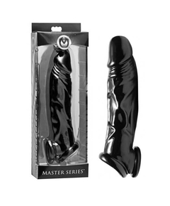 Extensão Masters Series Penis Sheath and Ball Stretcher Preta