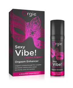 Gel Excitante com Efeito Vibrante Orgie Sexy Vibe! Intense Orgasm 15 ml.