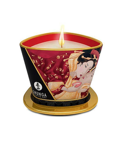 Vela de Massagem Shunga Morango e Champanhe 170 ml