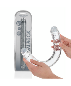 Dildo RealRock Crystal Clear Double Dong Transparente Dildo RealRock Crystal Clear Double Dong Transparente