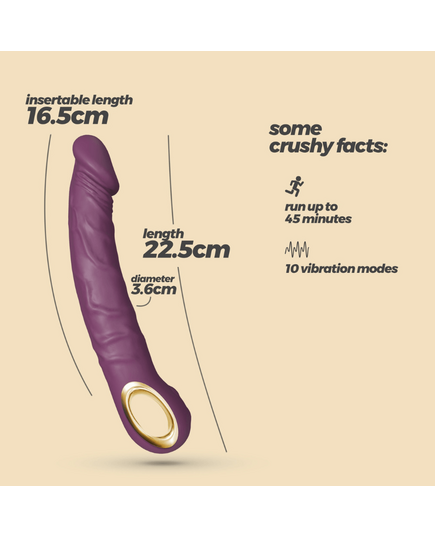 Vibrador Realístico Magnus Roxo