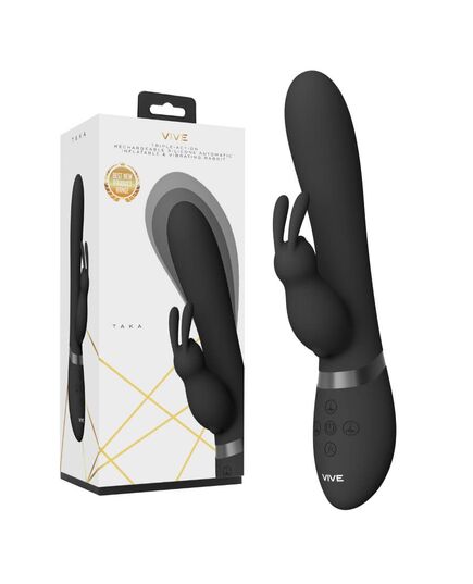 Vibrador Insuflável Vive Taka Preto