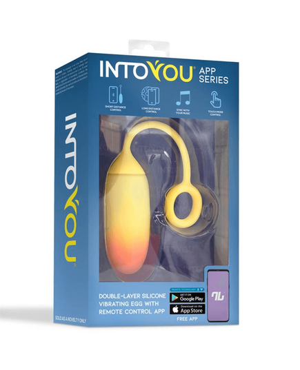 Ovo Vibratório Com App Intoyou Amarelo/laranja