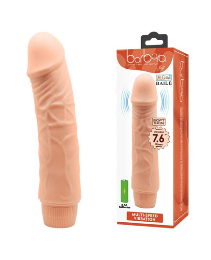 Vibrador Realista Baile Barbara detalhe +  embalagem