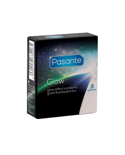 Preservativos Fluorescentes Pasante Glow 3 un