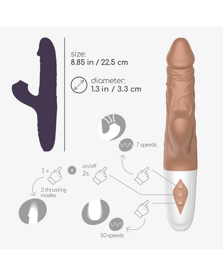 Vibrador Com Sucção e Movimento El Matador