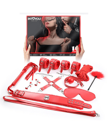 Kit BDSM Intoyou Bondage Vermelho