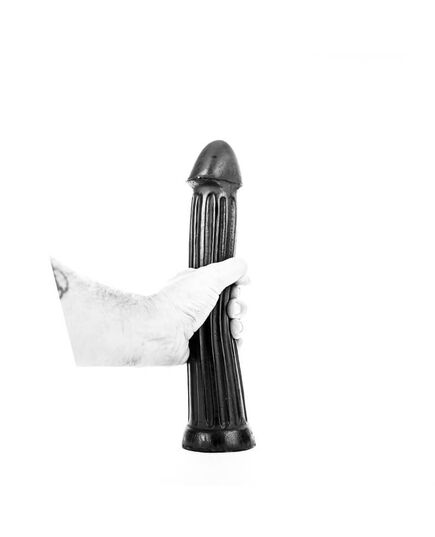 Dildo XXL All Black AB30 36 cm Preto