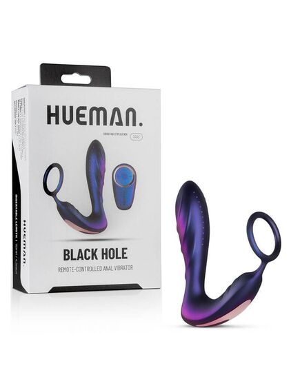 Vibrador Anal Wireless Hueman Black Hole