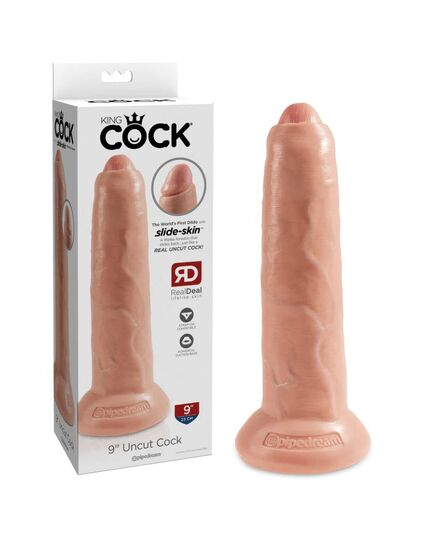 Dildo King Cock Uncut 23 cm natural