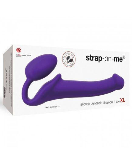 Dildo Stap On Me Roxo - Tamanho L