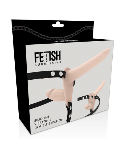 Strap On Duplo com Vibração Fetish Submissive