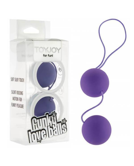 Bolas Vaginais Funky Love Roxa -  Bolas de Kegel - Pompoarismo