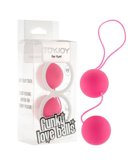 Bolas Vaginais Funky Love Rosa -  Bolas de Kegel - Pompoarismo