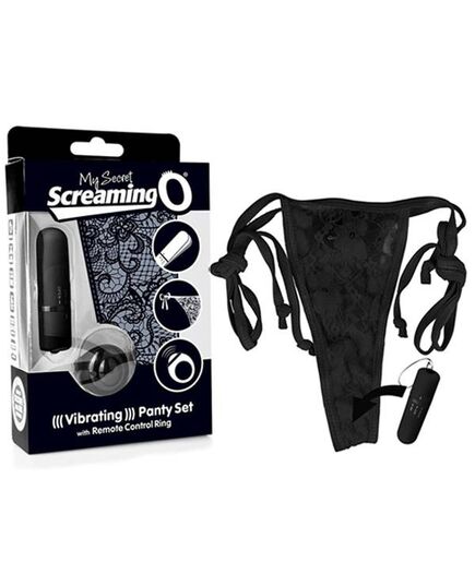 Tanga Vibratória Wireless My Secret Panty ScreamingO Preta