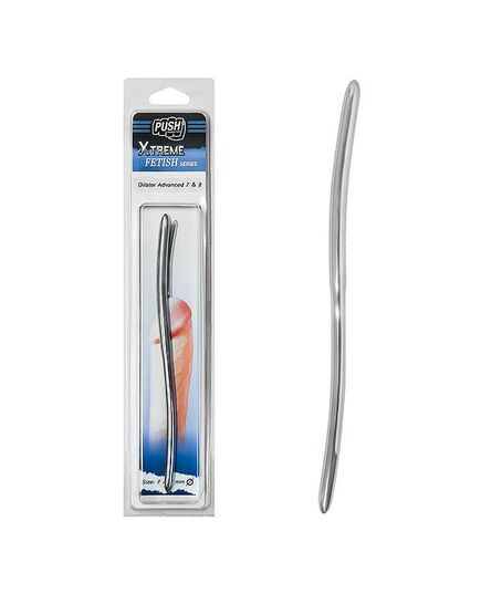 Sonda Peniana em Aço Inox Push Xtreme Fetish Dilator Advanced 7 & 8 mm