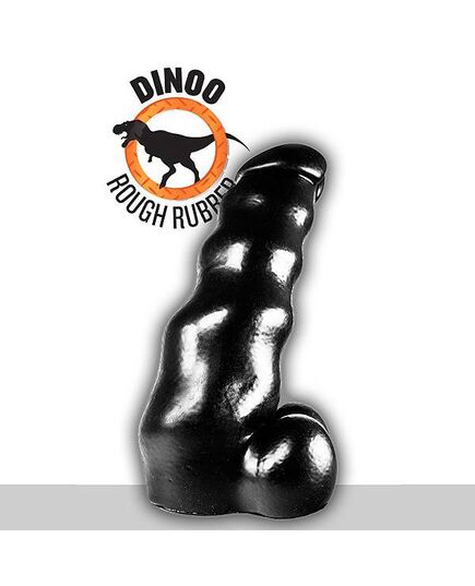 Dildo XXL Itemirus Dinoo Rough Rubber Preto