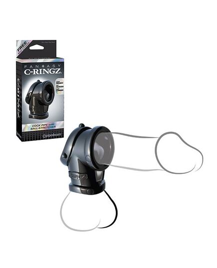 Fantasy C-Ringz Anel Peniano Ball-Stretcher Preto