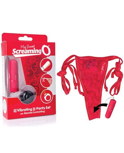 Tanga Vibratória Wireless My Secret Panty ScreamingO Vermelha