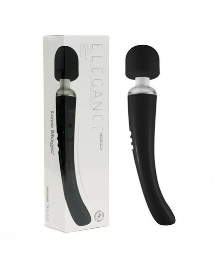 Vibrador de Massagem Recarregável Love Magic Elegance Preto