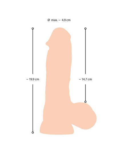 Dildo with Movable Skin 20 cm