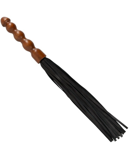 Chicote BDSM Leather Wood Flogger