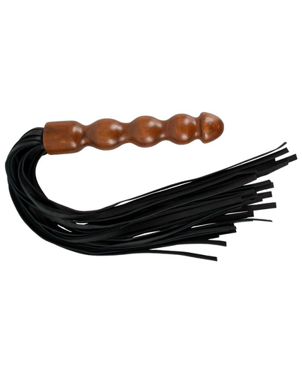 Chicote BDSM Leather Wood Flogger