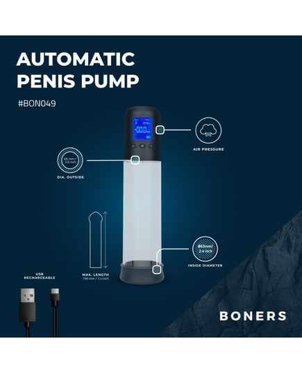 Bomba de Penis Smart Pump With LCD Screen