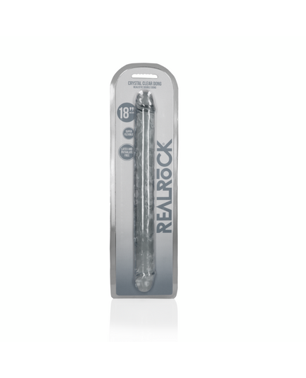 Dildo RealRock Crystal Clear Double Dong Transparente