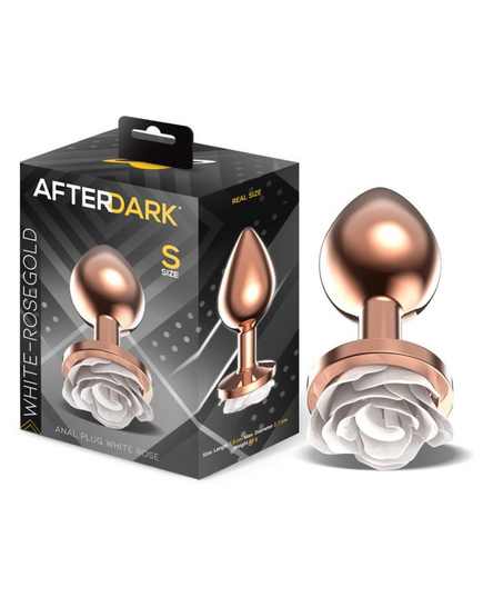 Plug Metálico Com Rosa Afterdark Rose Gold S