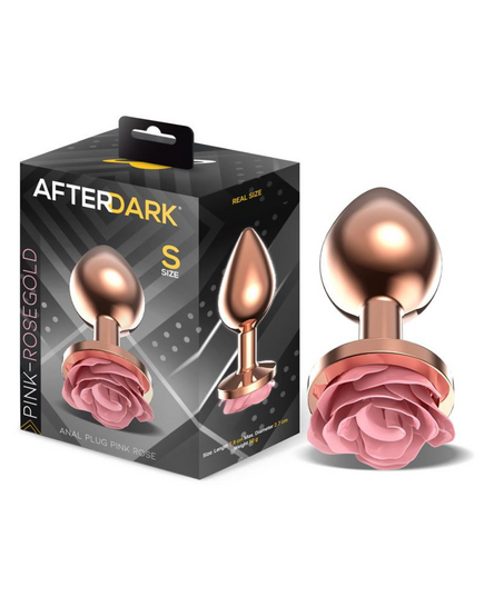 Plug Metálico Com Rosa Afterdark Rose Gold S