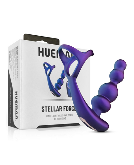 Plug Anal com Vibração Wireless Hueman Stellar Force